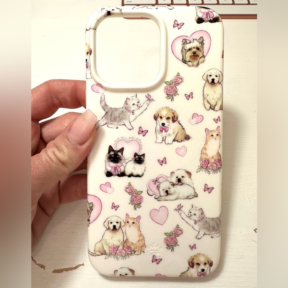 Velvet Caviar Puppies and Kittens iPhone 14 ProMax case - Picture 7 of 9